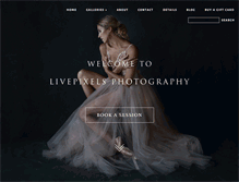 Tablet Screenshot of livepixelsphotography.com